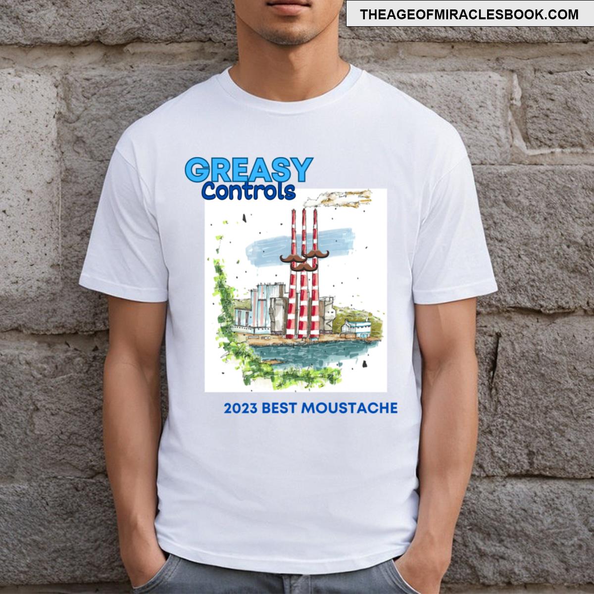 Greasy Controls Best Moustache 2023 T-shirt