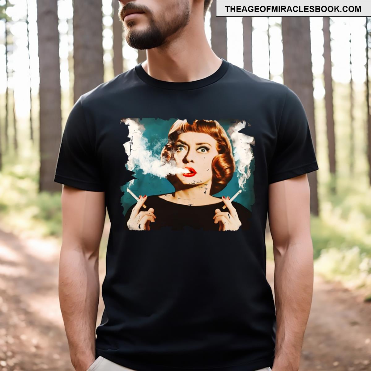 Bette Davis Full Smoking T-shirt