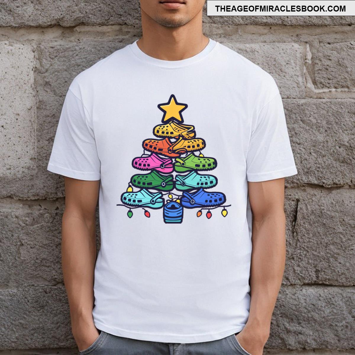 Funny Christmas Tree Crocs T-shirt
