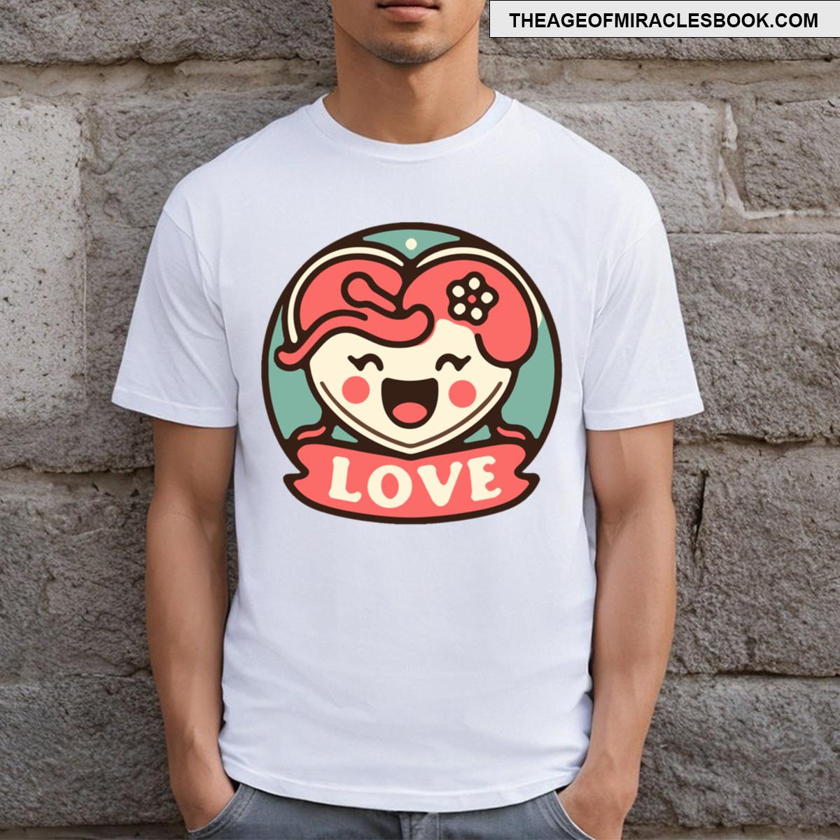 Cute Smiling Heart With Love T-shirt