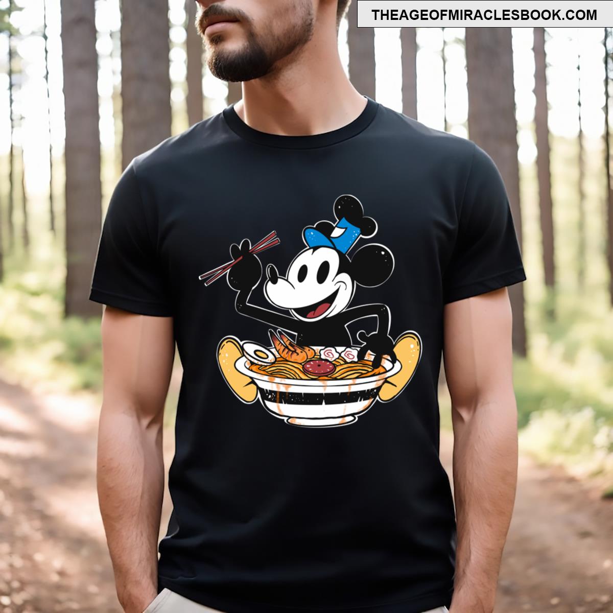 Steamboat Willie Ramen Edition T-shirt