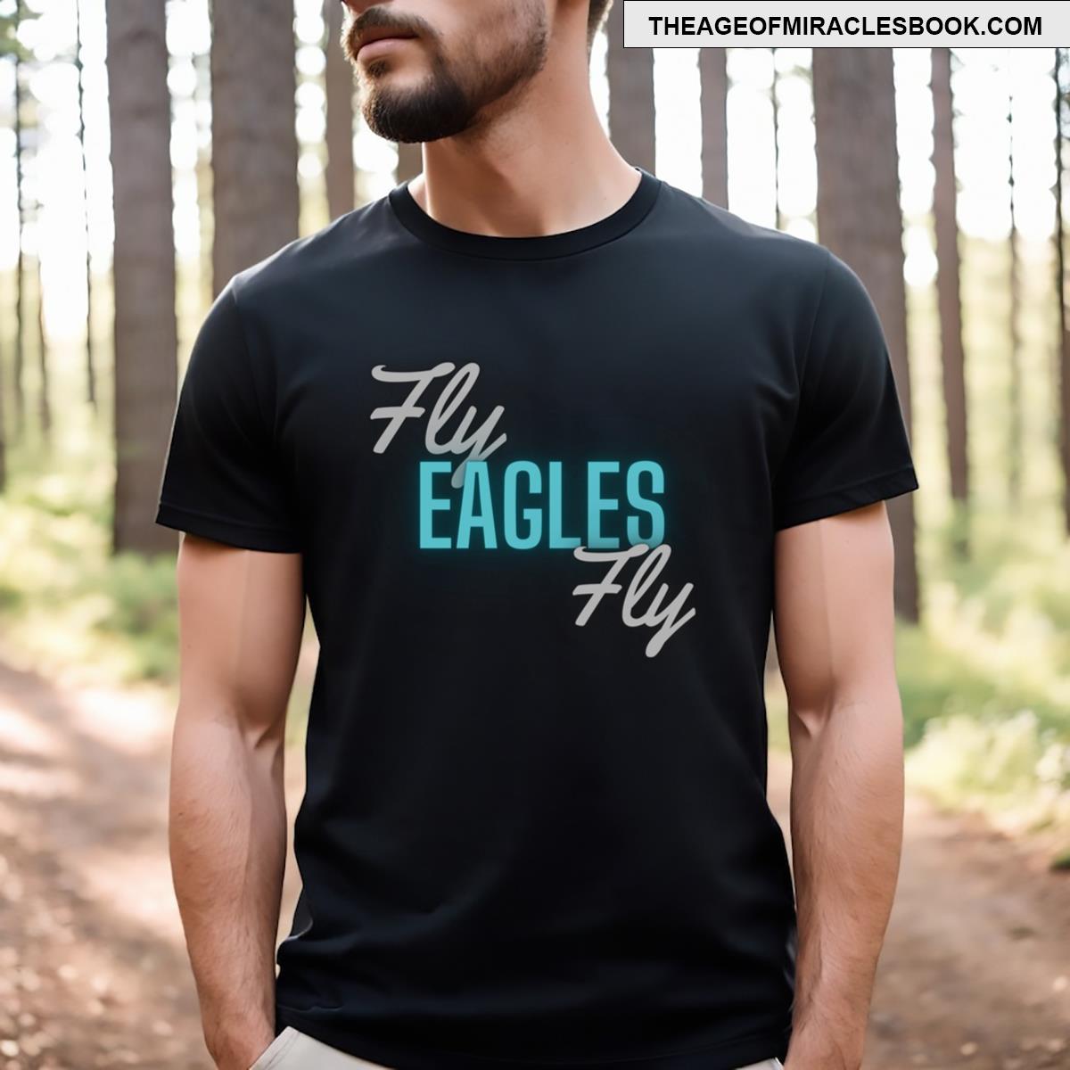 Fly Eagles Fly Font T-shirt