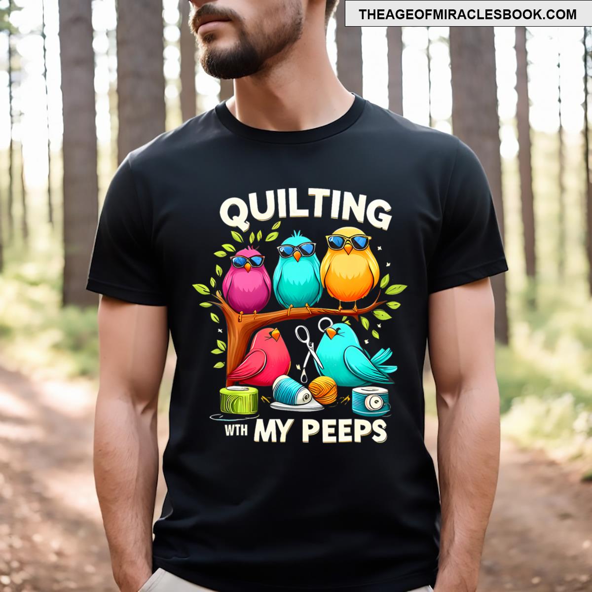 With My Peeps Funny Quilting For T-shirt