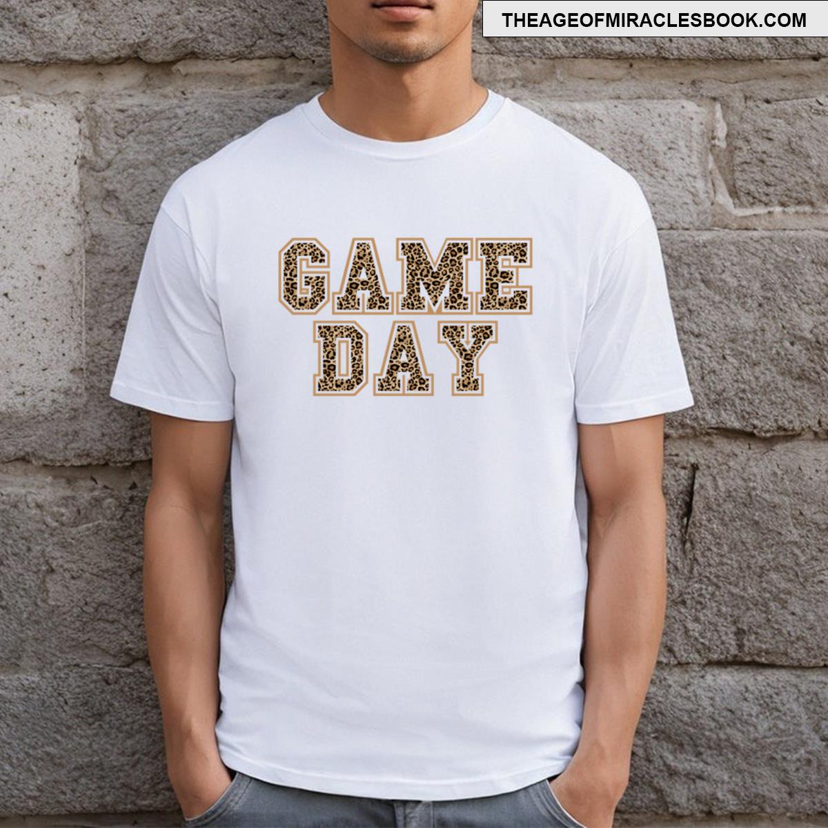 Game Day Beige Leopard T-shirt