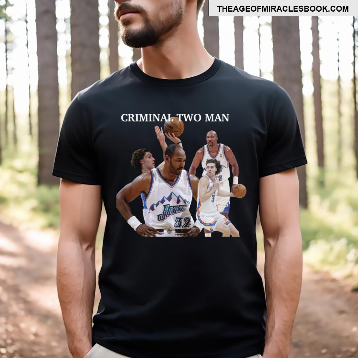Josh Giddey Karl Malone Dynamic Duo Essential T-shirt