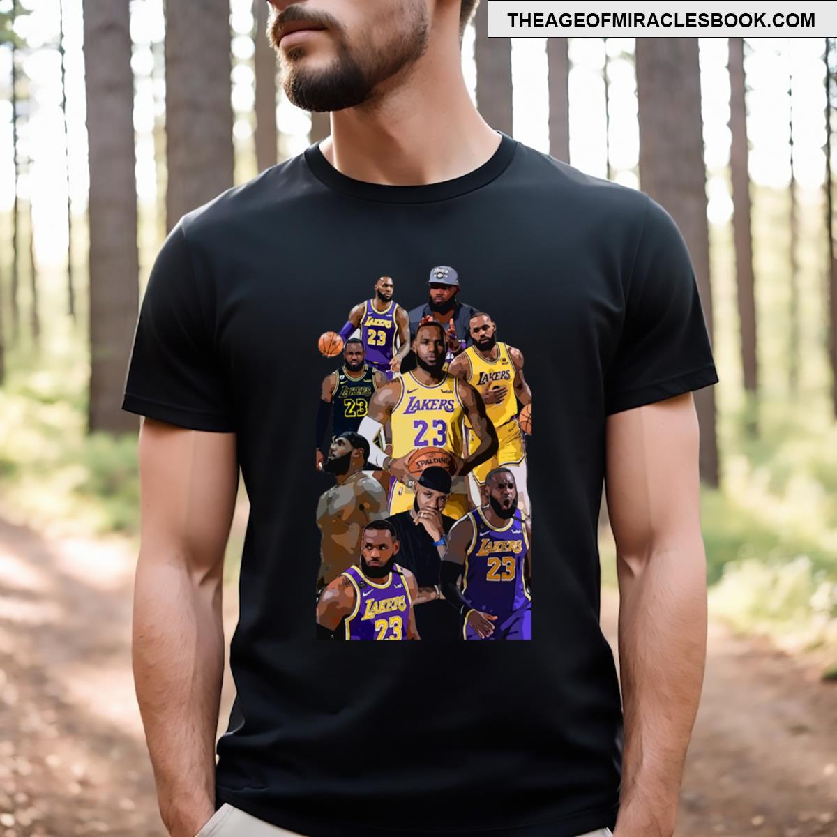 King James Basketball Vector Art T-shirt