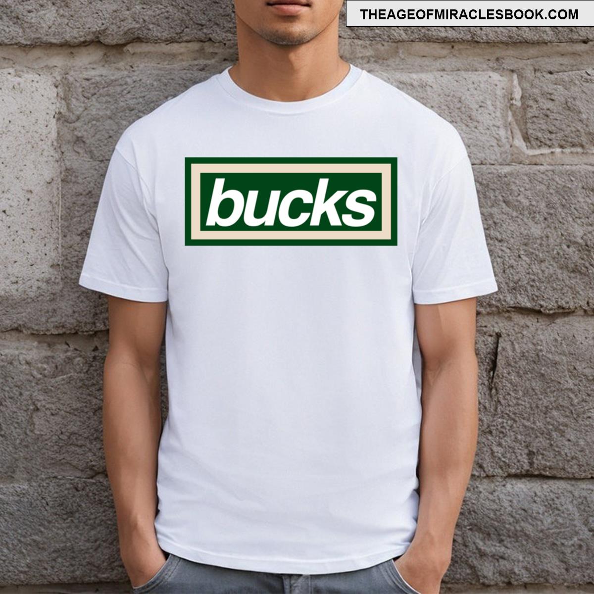 Milwaukee Bucks Bucks Box Logo T-shirt