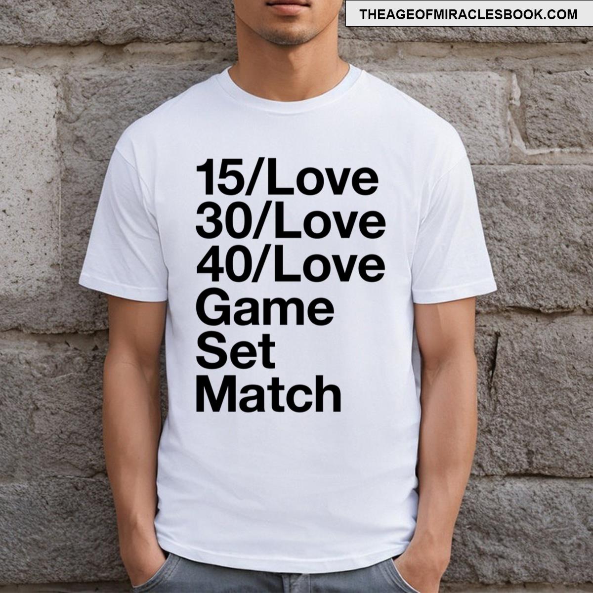 Tennis Lover Points T-shirt