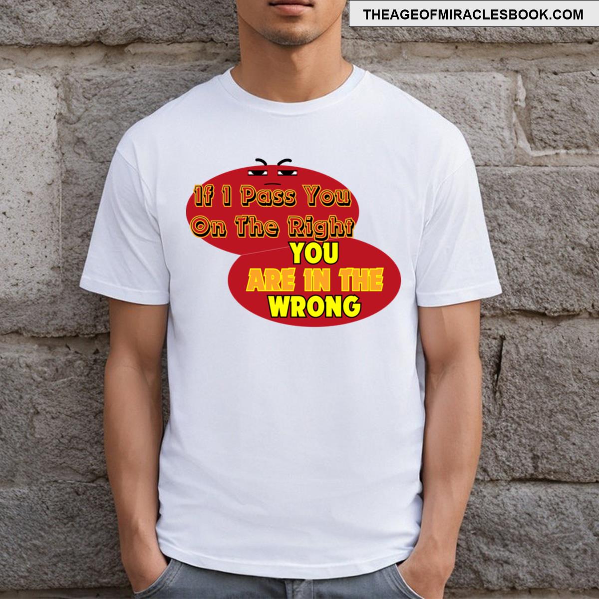 Driving Rules Passing On Red T-shirt