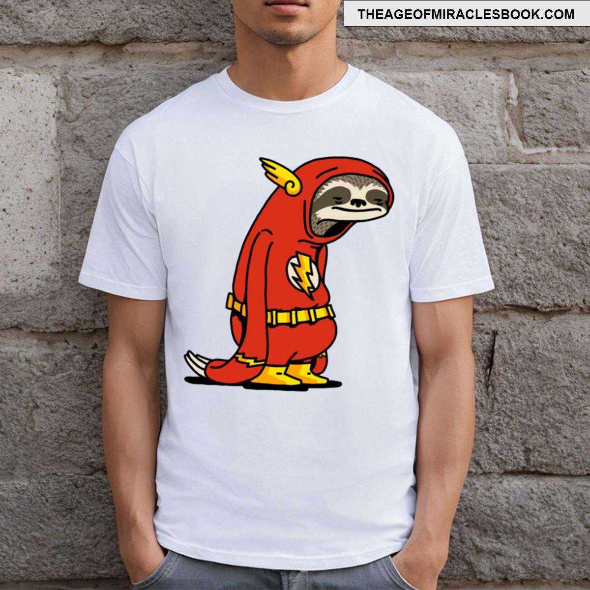 Flash Sloth Funny Superhero T-shirt