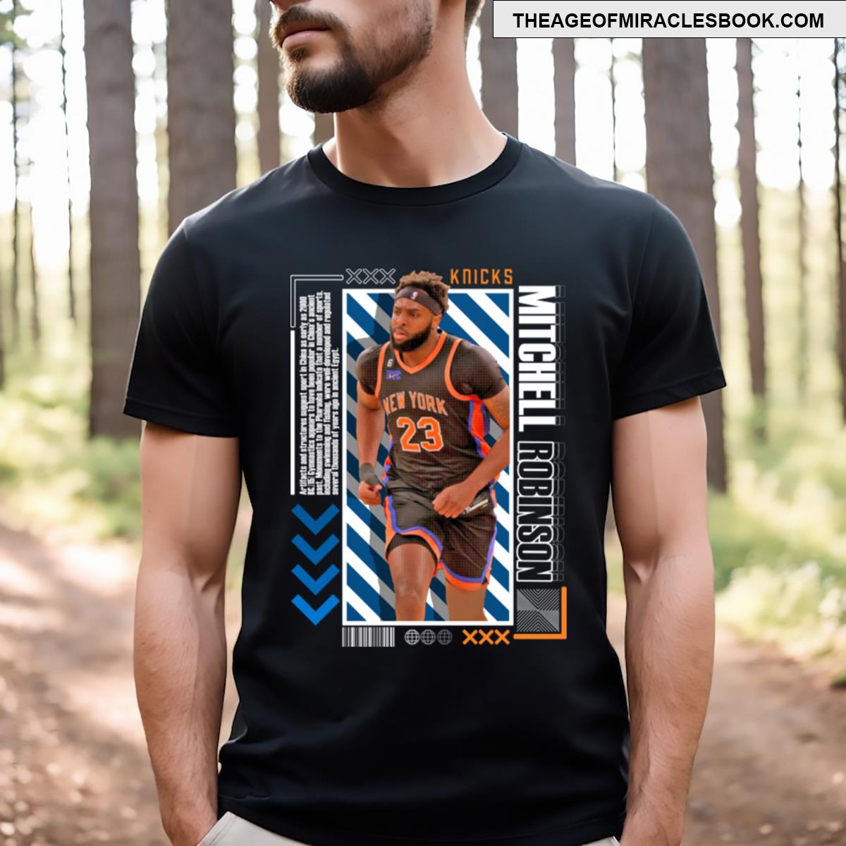 Mitchell Robinson Paper Poster Version 10 T-shirt