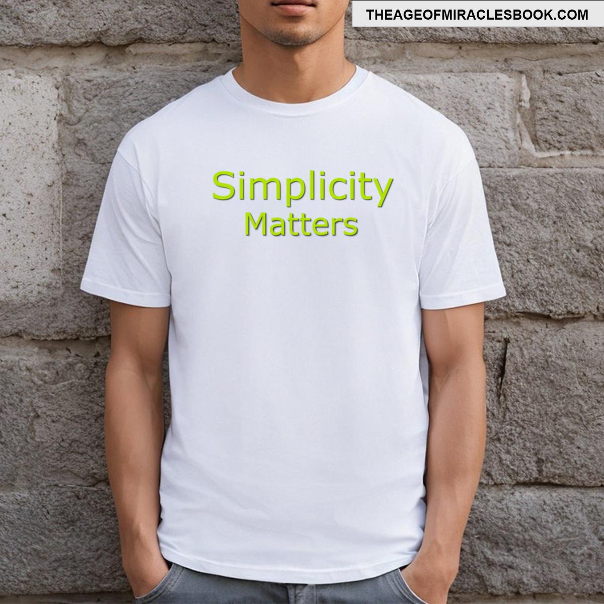Simplicity Matters Lime Green T-shirt