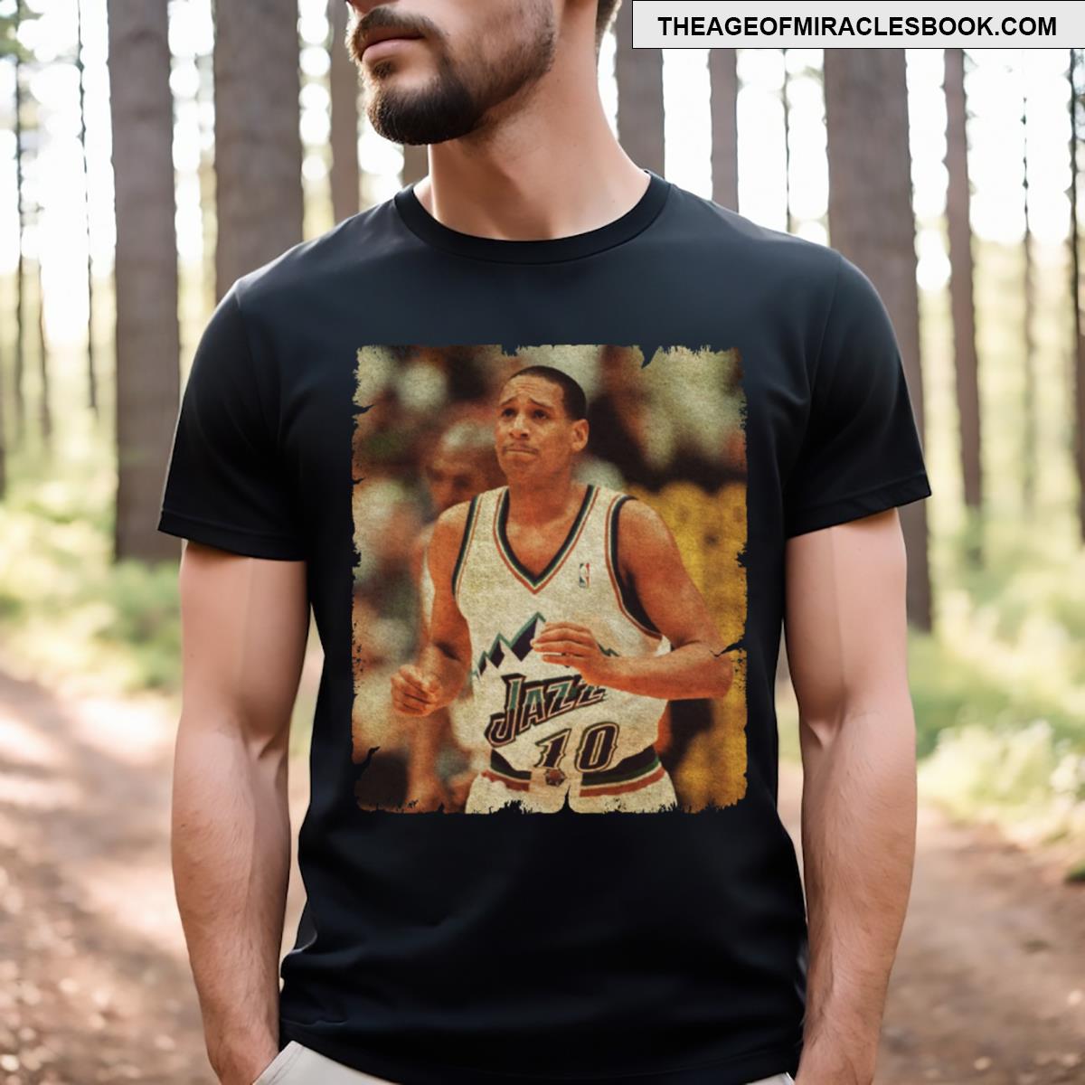 Young Karl Malone T-shirt