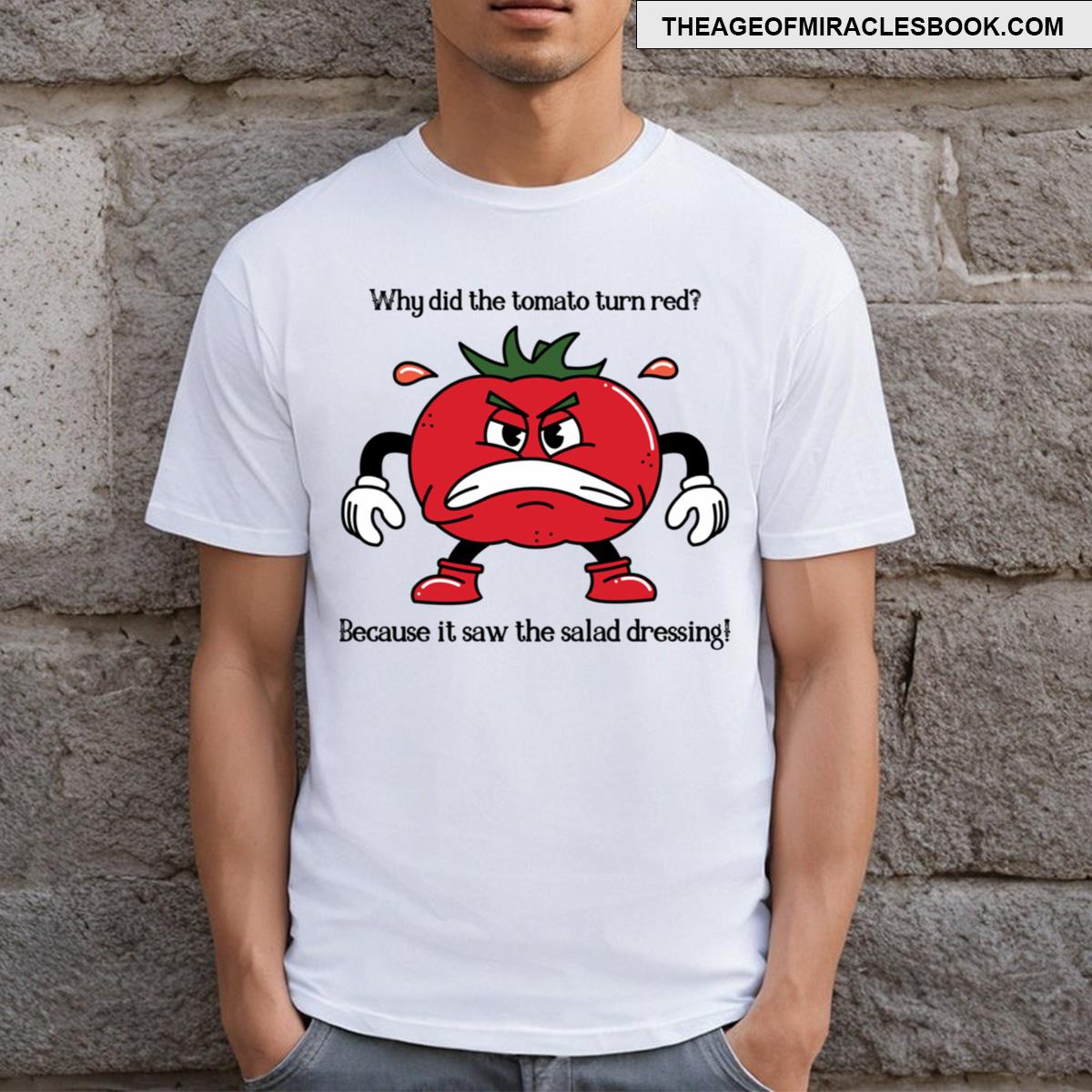 Angry Red Tomato Eat Your Veggies T-shirt