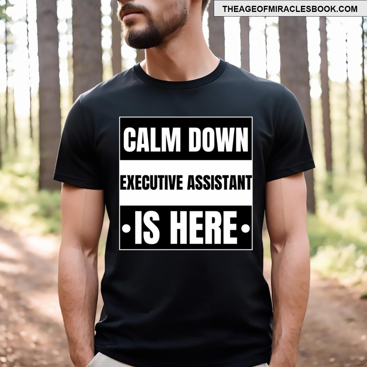 I’m An Executive Assistant Calm Down Executive Assistant Is Here T-shirt