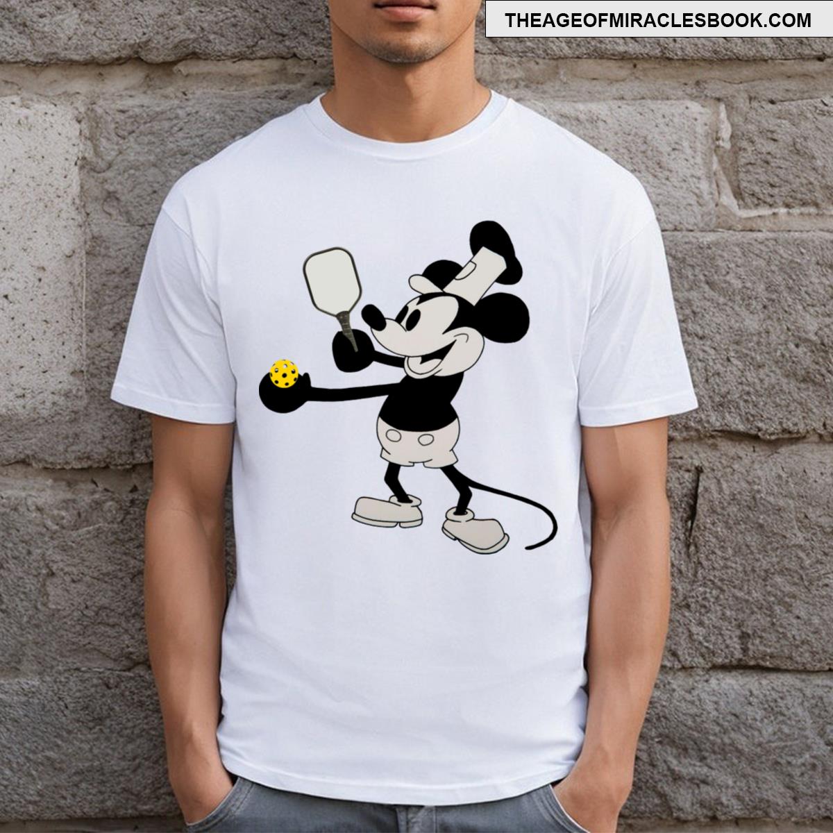 Steamboat Willie Plays Pickleball T-shirt