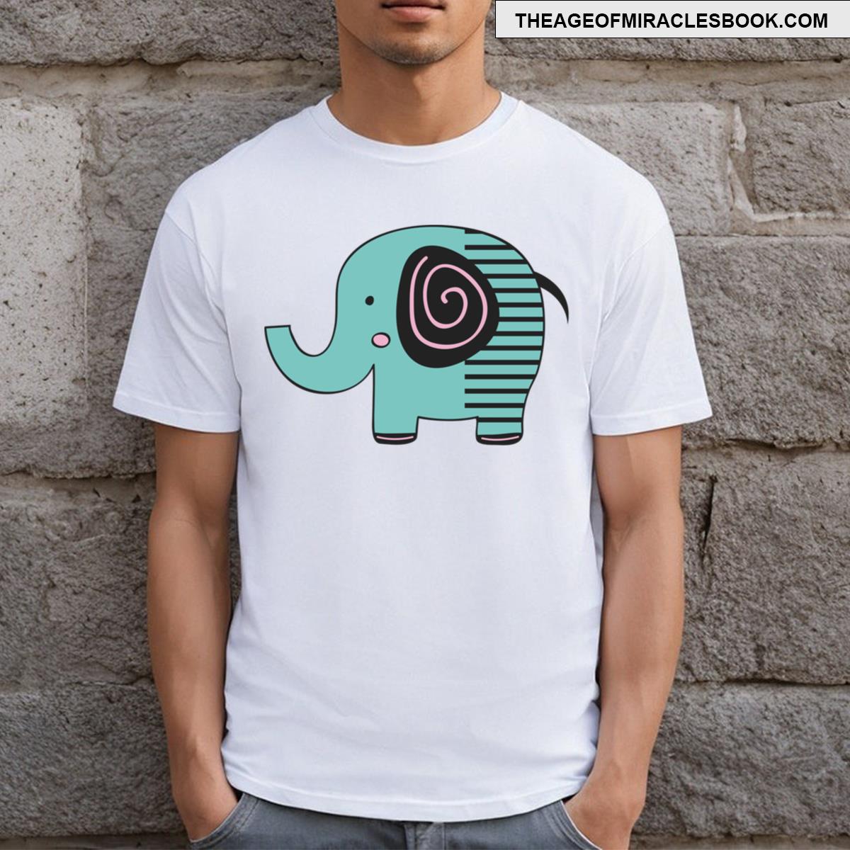 Funny Elephant Cartoon T-shirt