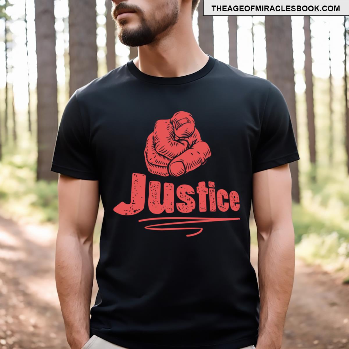 Justice Pointing Finger Essential T-shirt