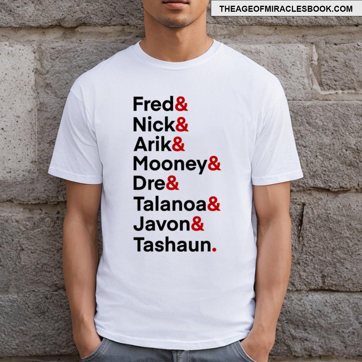 Niners Names Defense Black Red T-shirt