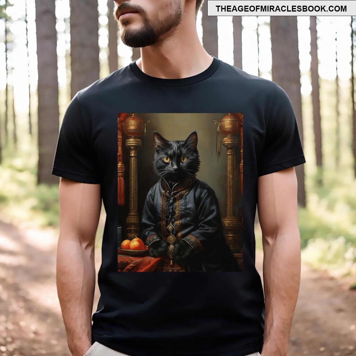 Samurai Ninja Funny Cat T-shirt