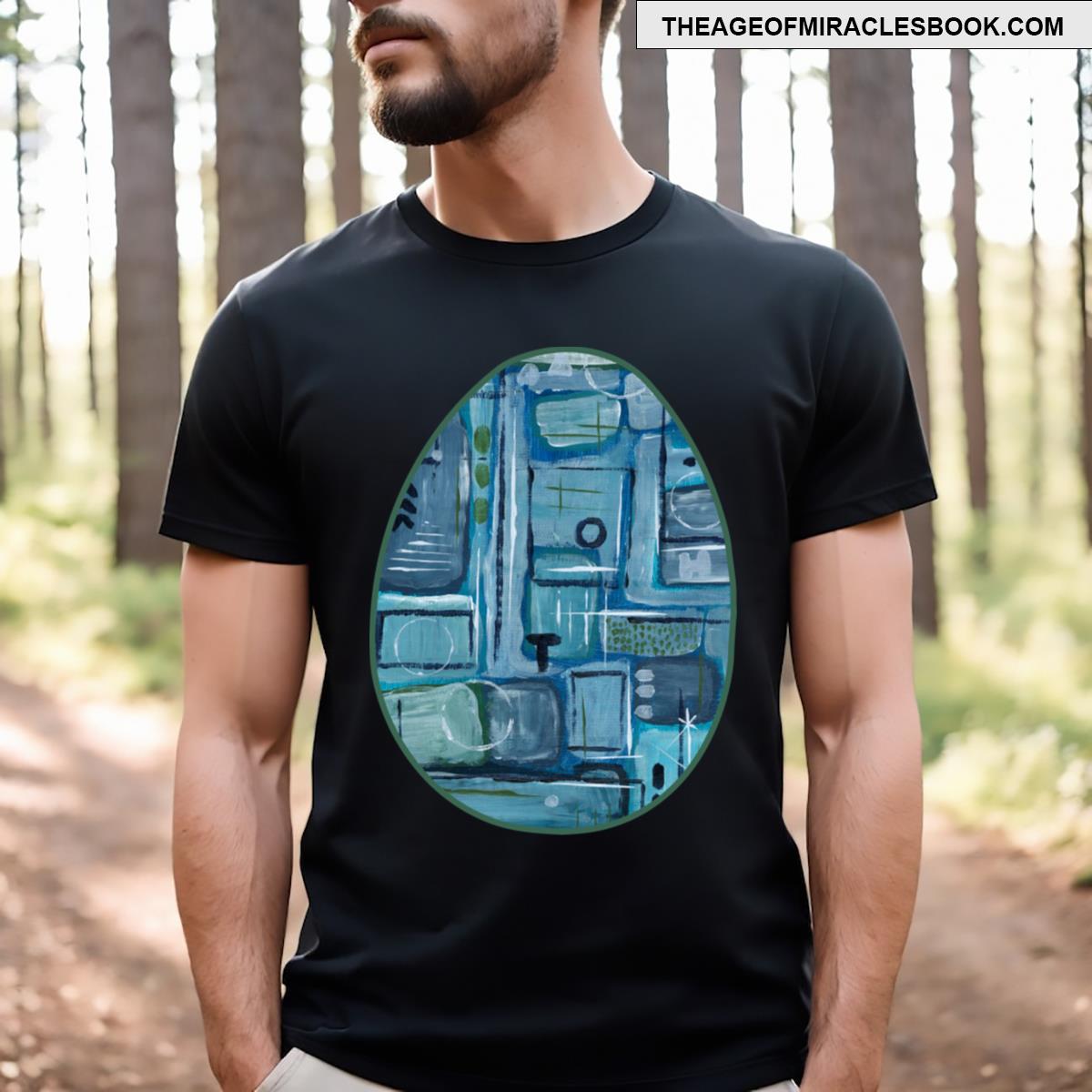 Art Acrylic Artwork Abstract Easter Egg T-shirt