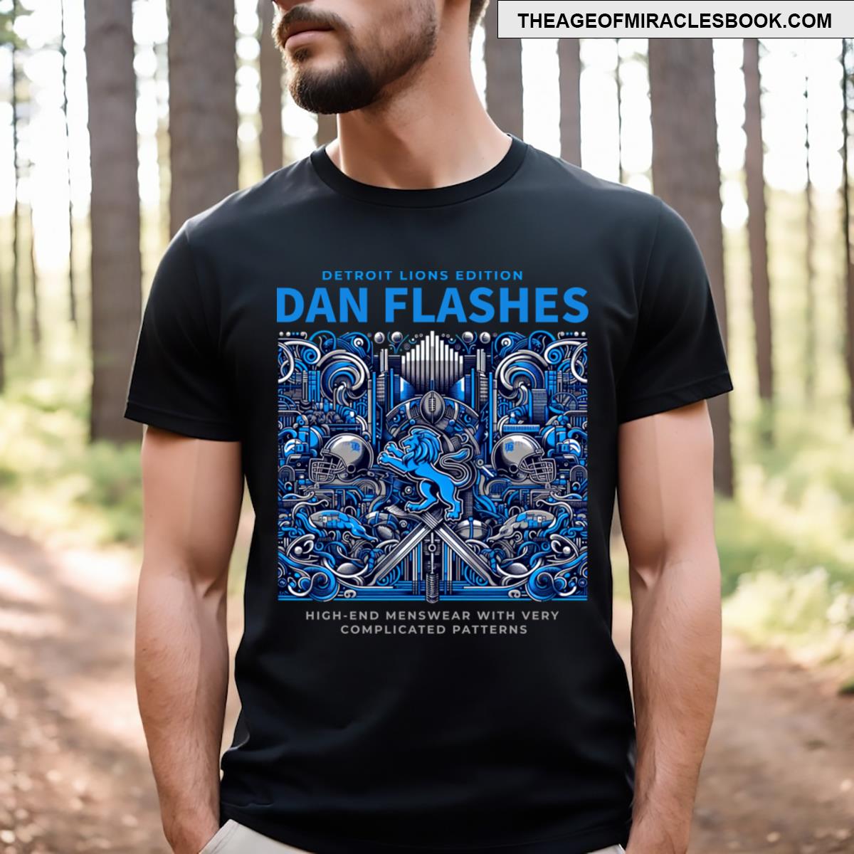 Dan Flashes Detroit Lions Edition T-shirt