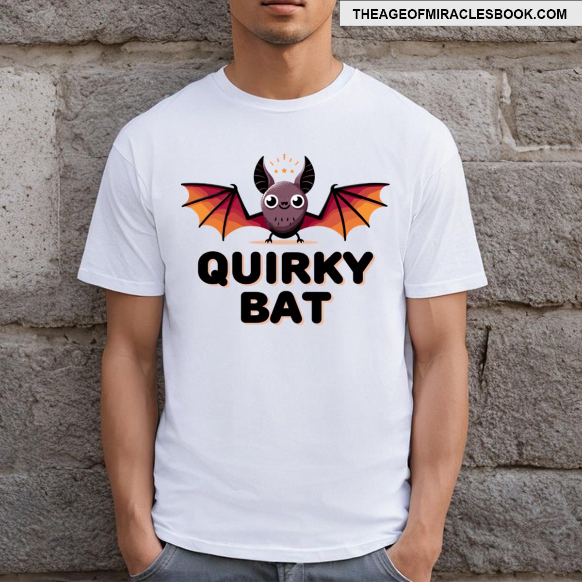 Quirky Bat Charmingly Batty T-shirt