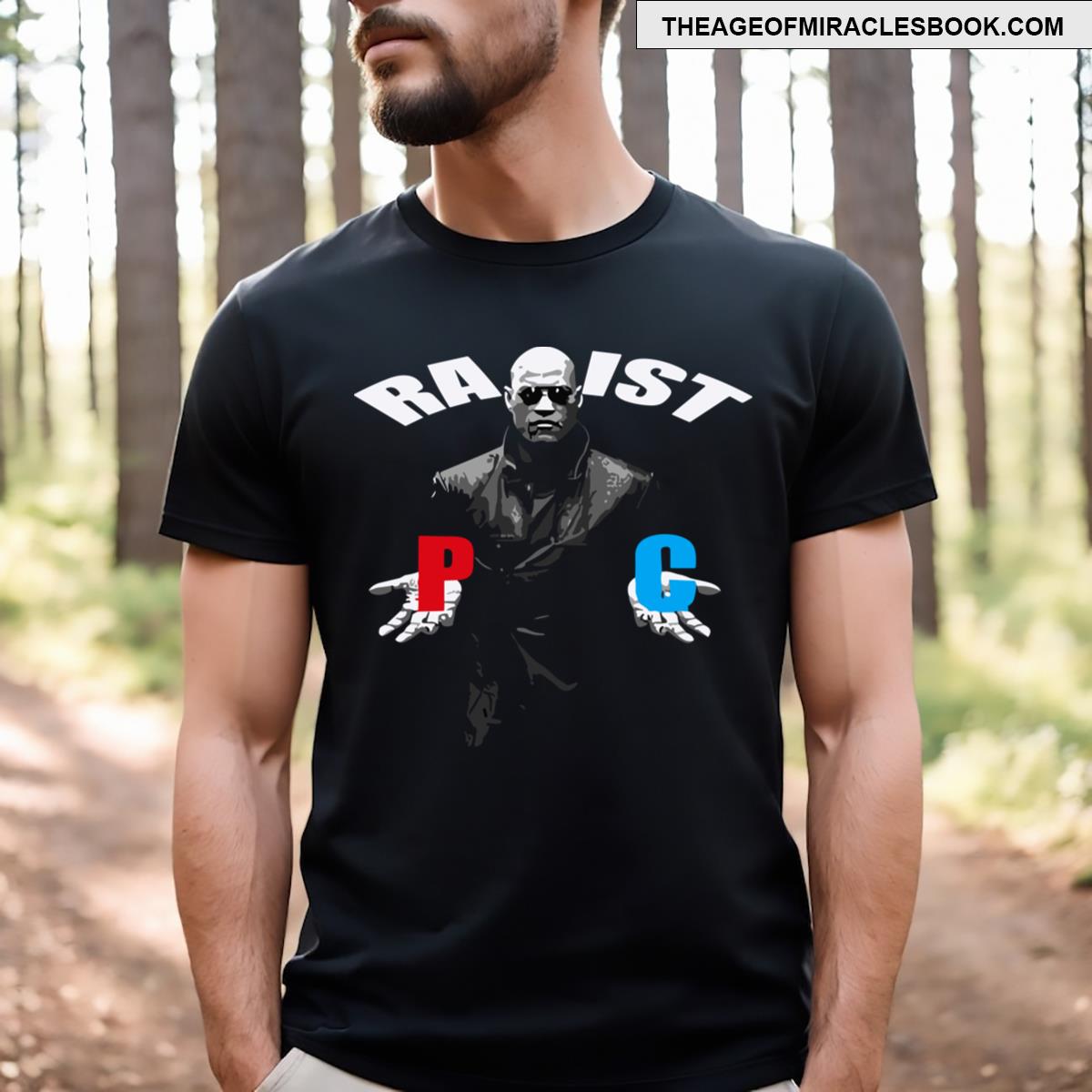 Racist Rapist Matrix Morpheus T-shirt