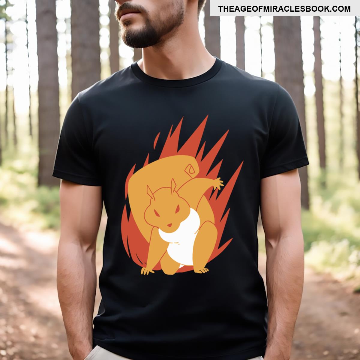 Superhero Squirrel Design T-shirt