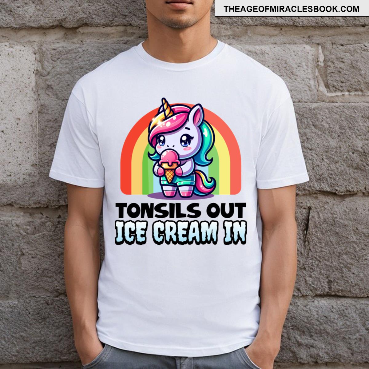 Tonsils Out Ice Cream In T-shirt