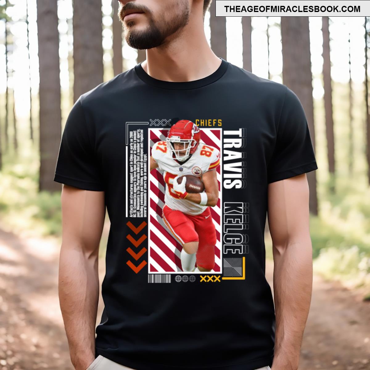 Travis Kelce Paper Poster Version 10 T-shirt