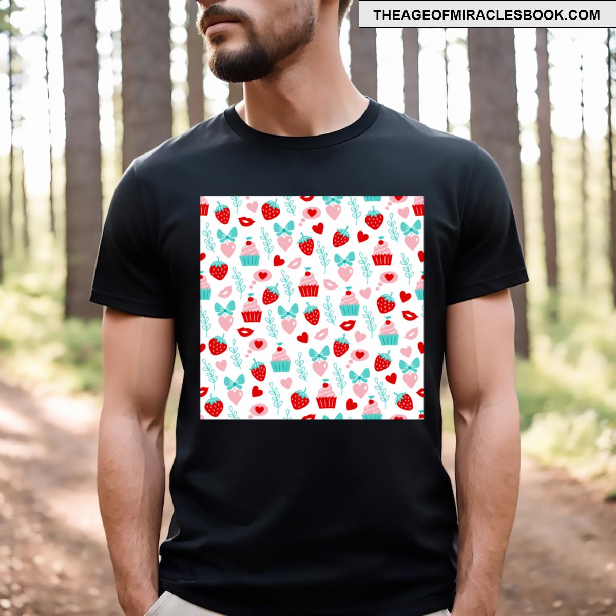 Valentine’s Day Sweet Treats Pattern T-shirt
