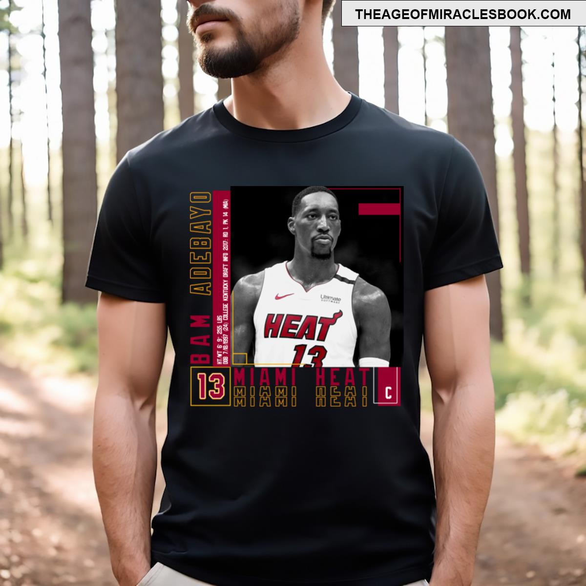 Bam Adebayo Paper Poster T-shirt