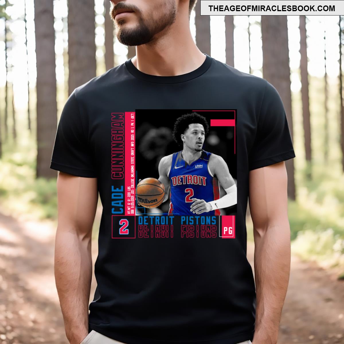 Cade Cunningham Paper Poster T-shirt