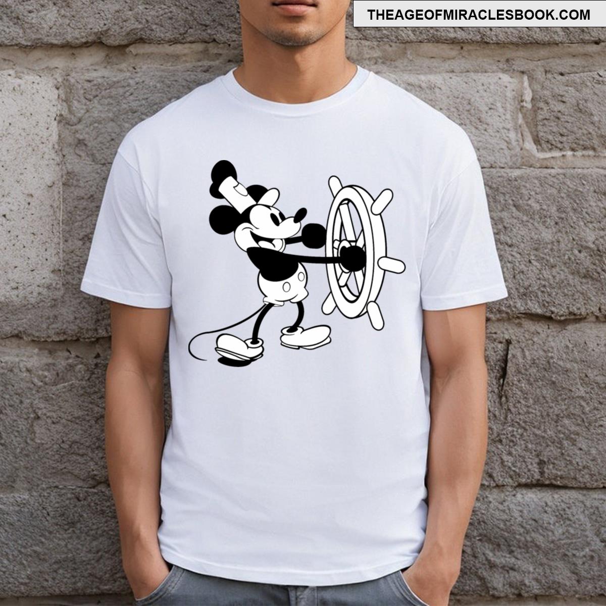 Steamboat Willie Cartoon T-shirt