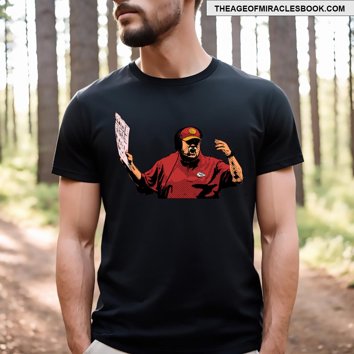 Andy Reid Mad Comic Style T-shirt