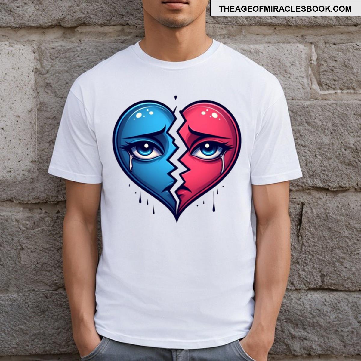 Broken Heart In Valentine T-shirt