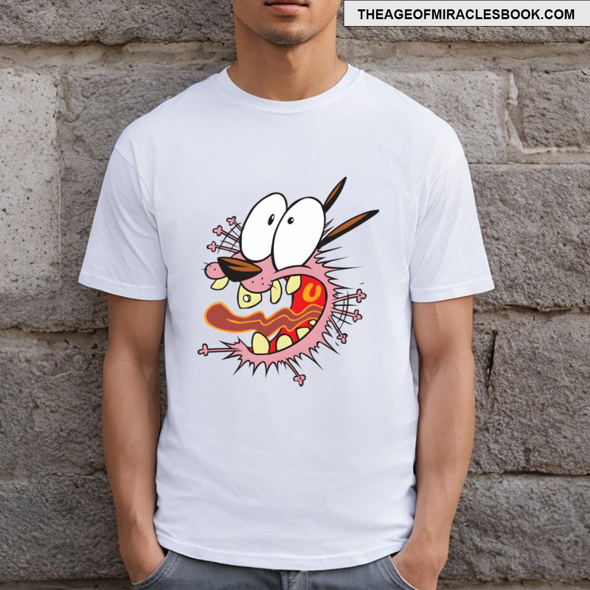 Courage The Cowardly Dog Scared T-shirt
