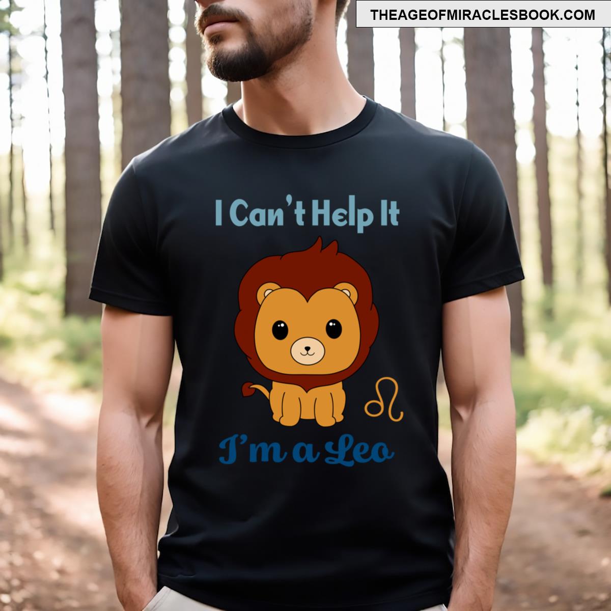 Funny Leo Zodiac Sign Blue Version T-shirt