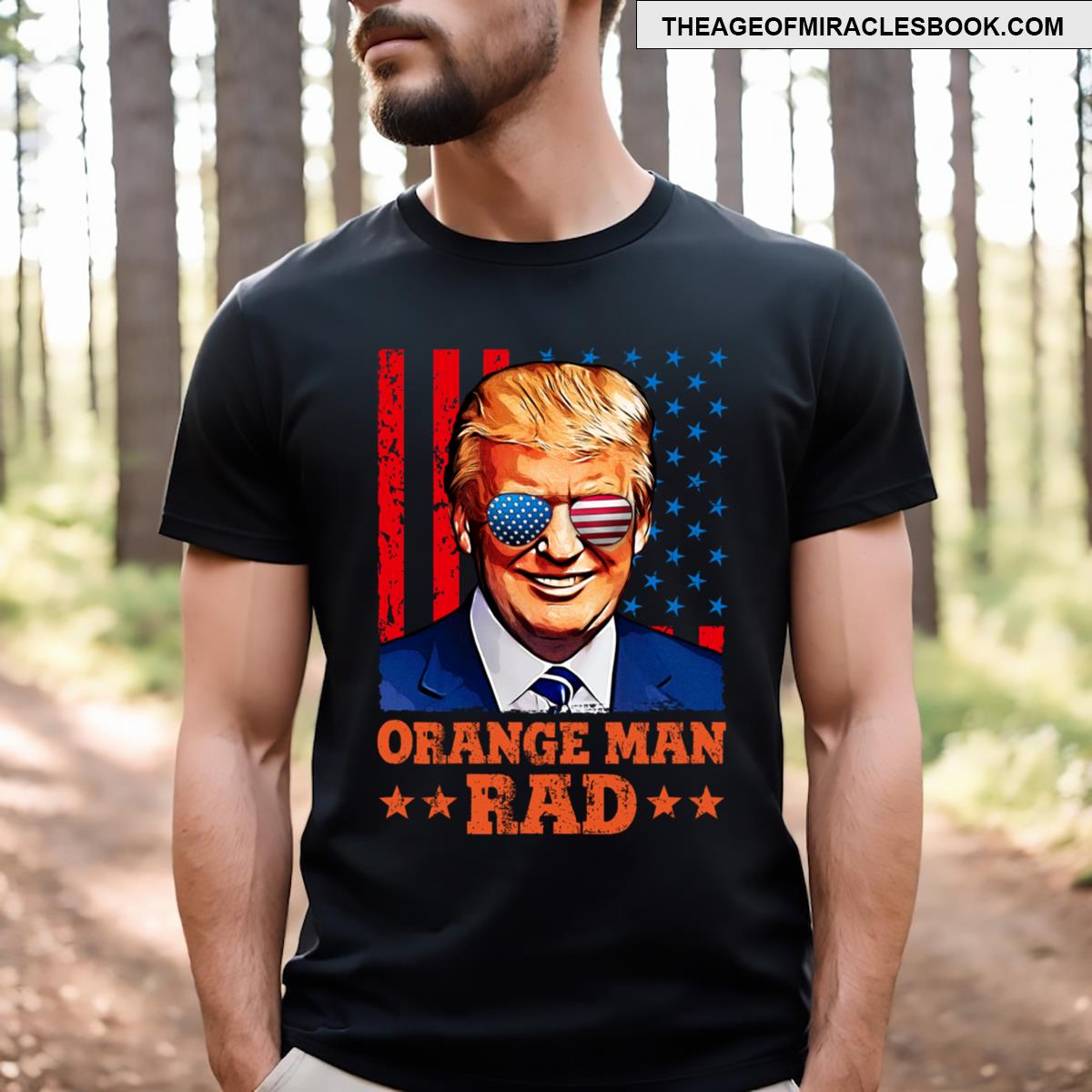 Orange Man Rad T-shirt