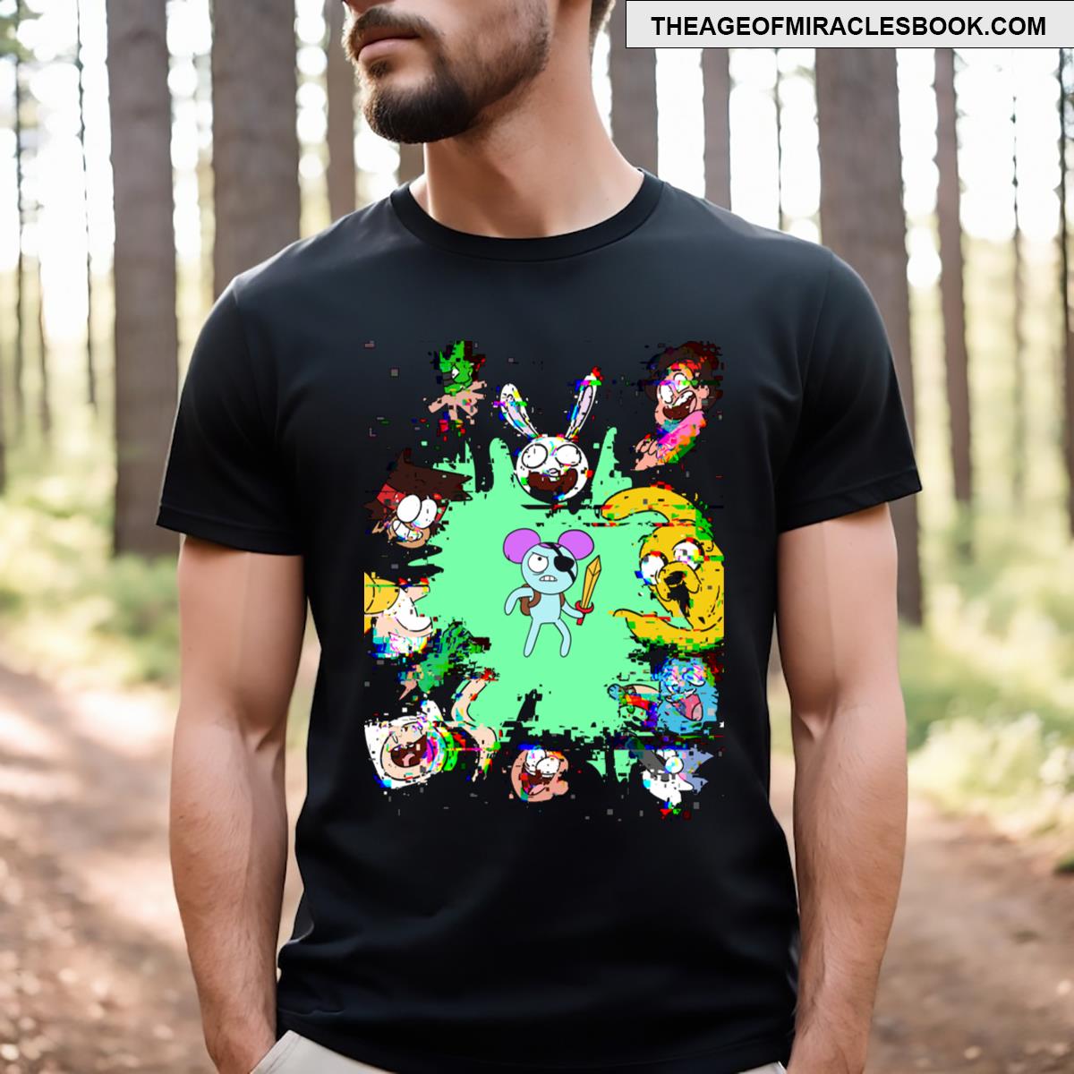 Pibby Apocalypse Cartoon Artwork T-shirt