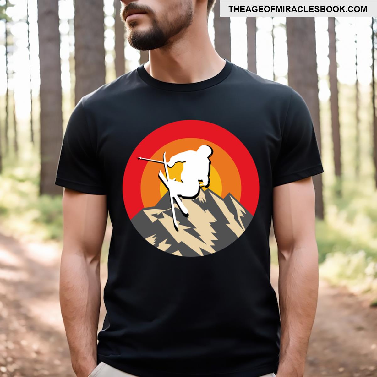 Ski Logo Design For Ski Lover 103 T-shirt