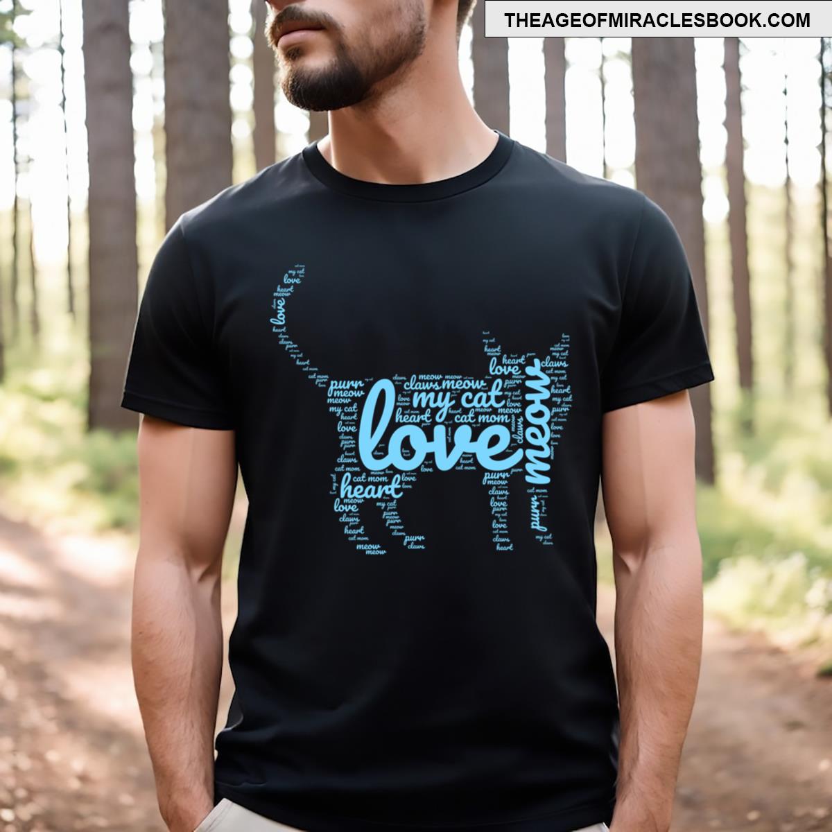 Word Cat Letters T-shirt