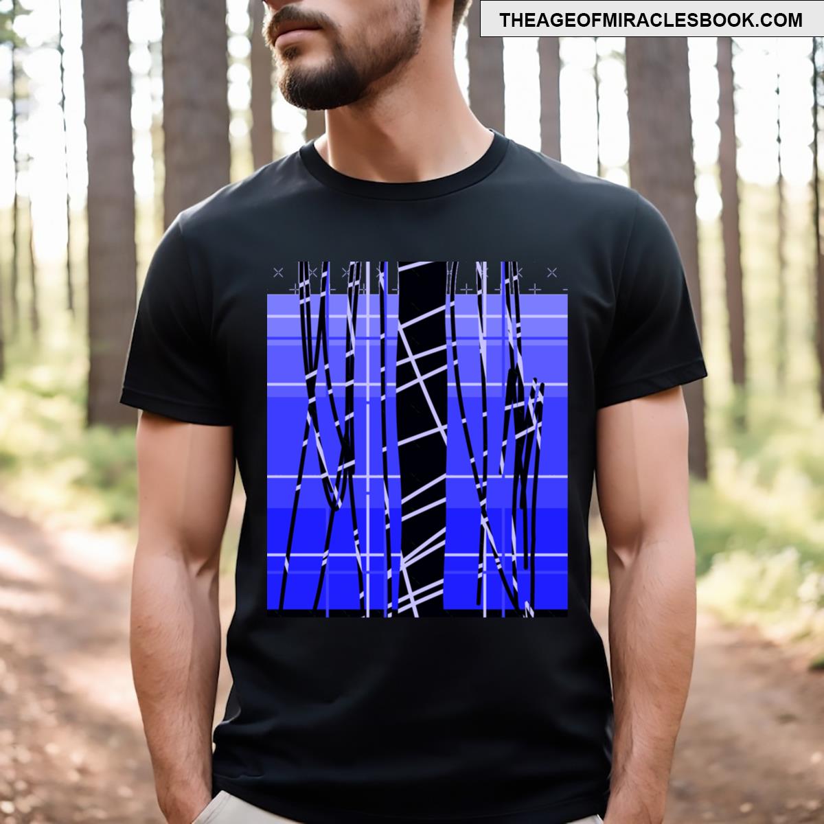Abstract With Blue Tones T-shirt