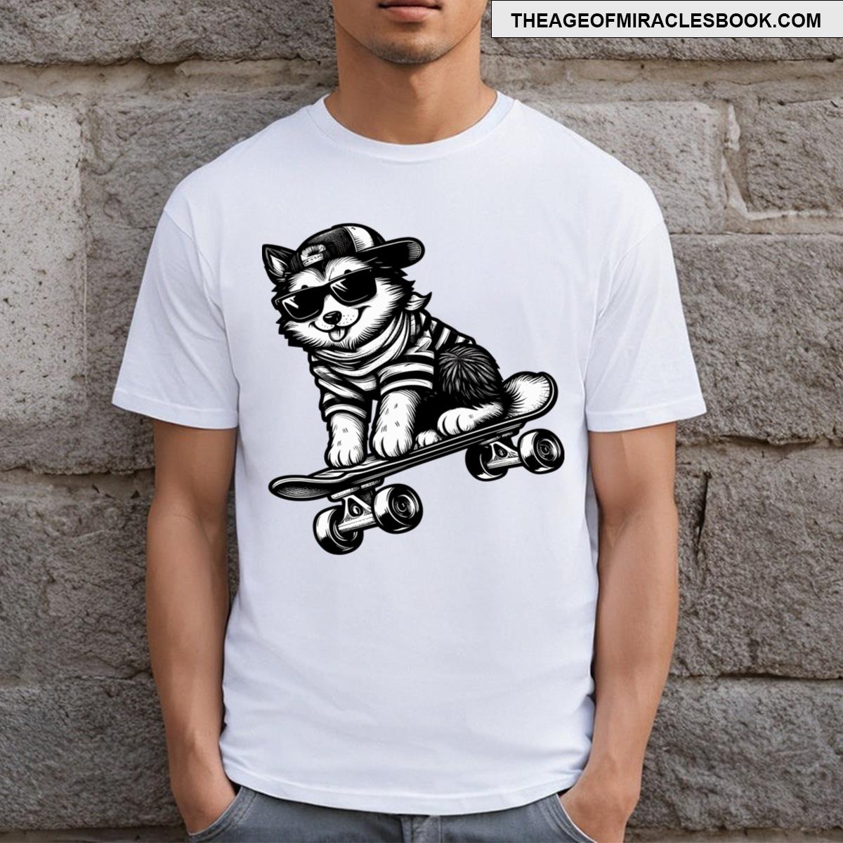 Dog Skateboard T-shirt