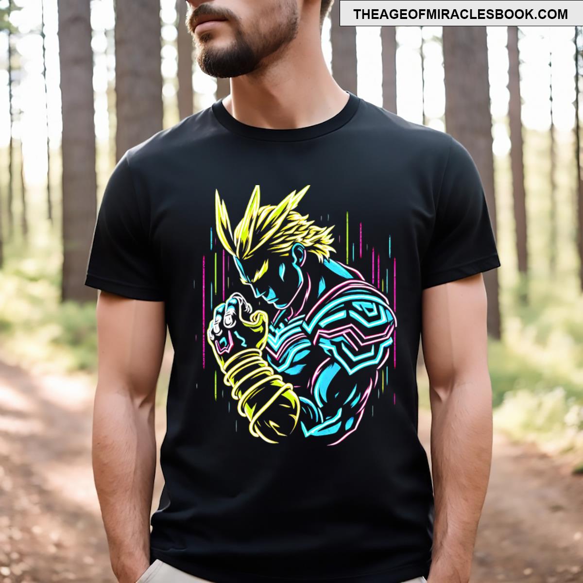 Neon All Might T-shirt
