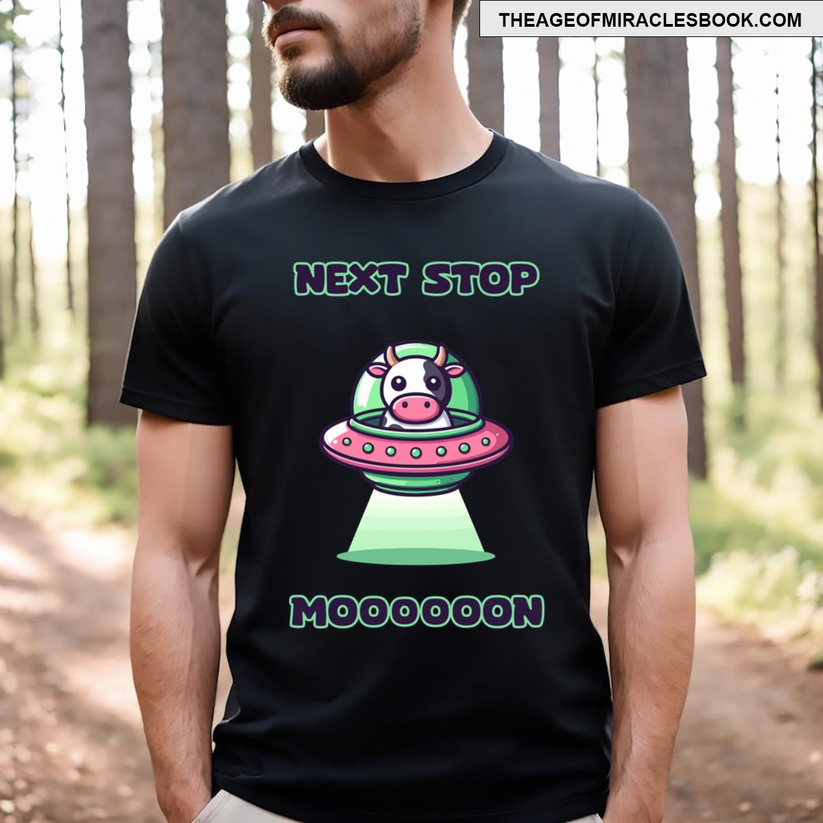 Next Stop Moon Funny T-shirt