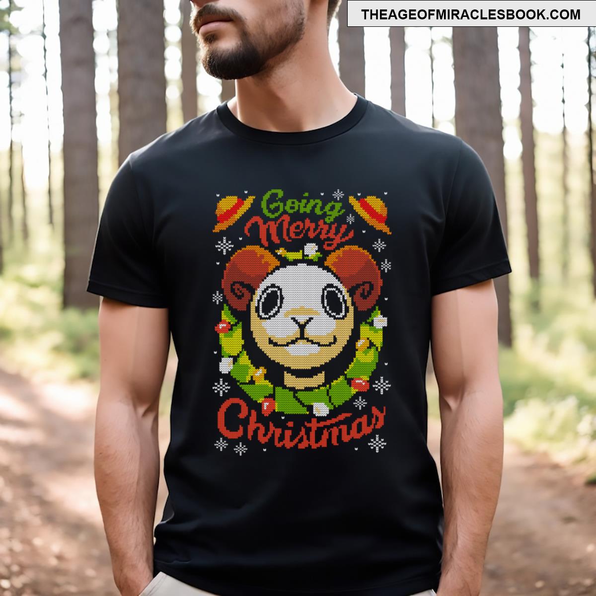 One Piece Going Merry Christmas Ugly T-shirt