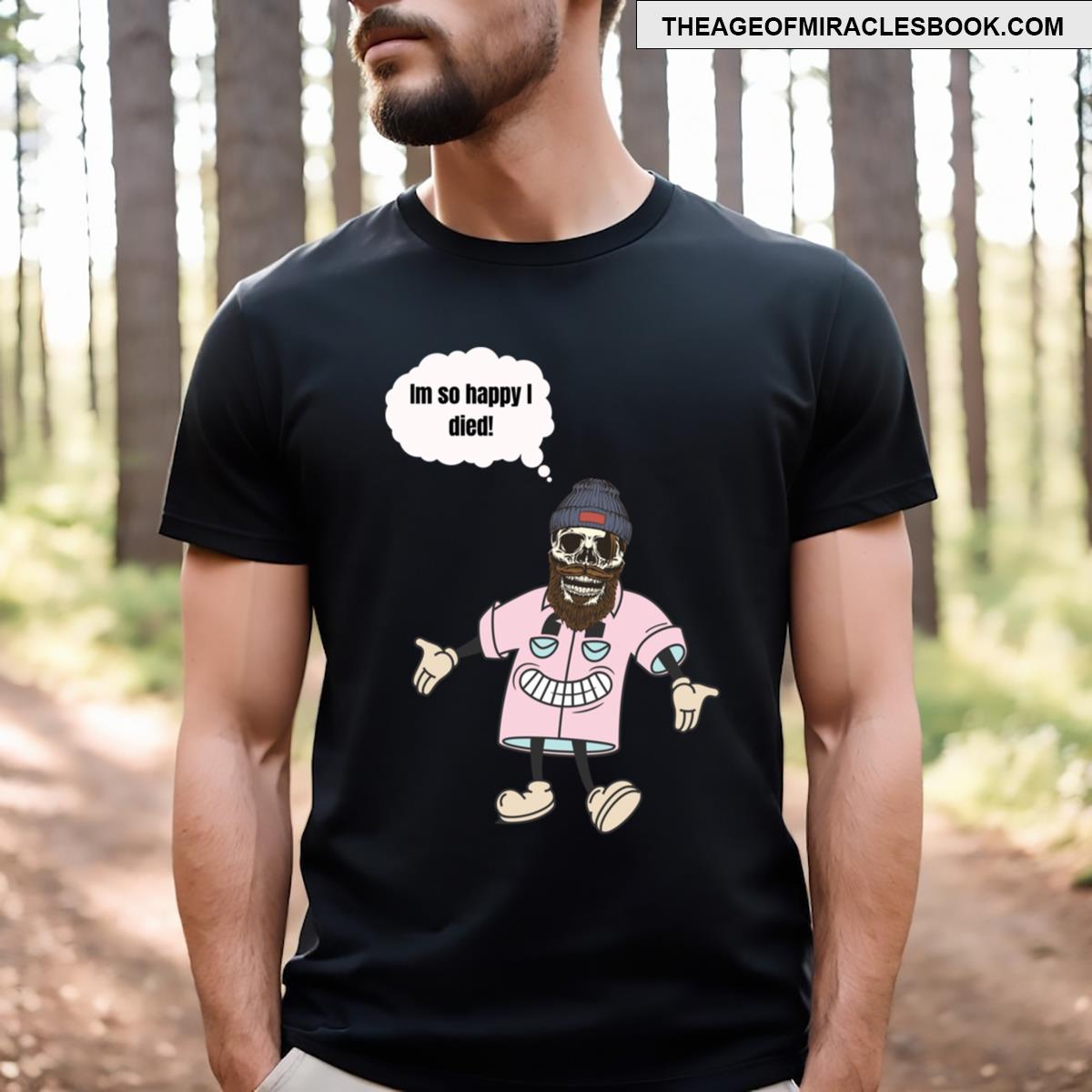 Preppy Skeleton Happy Skeleton Stickers T-shirt