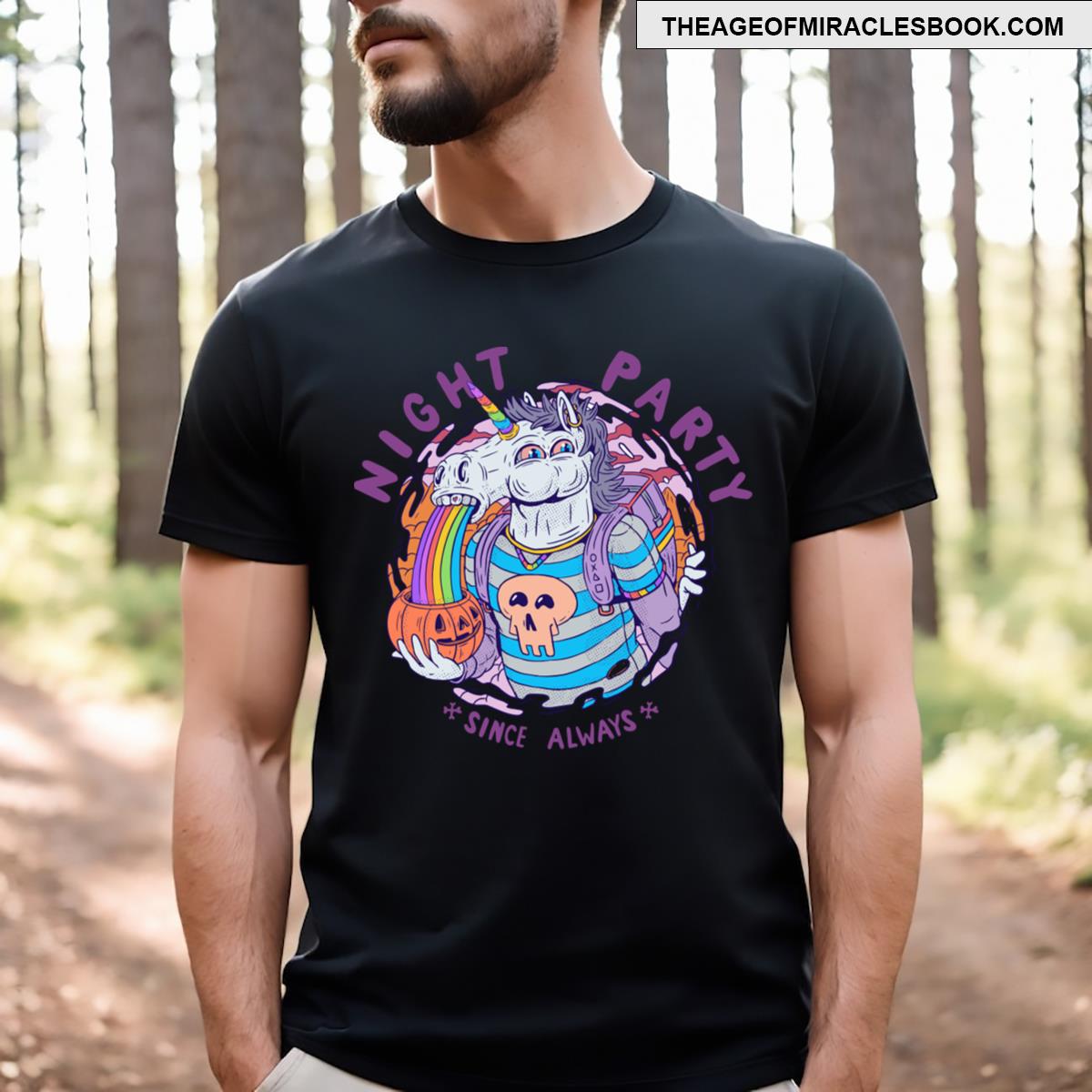Rainbow Puke Unicorn T-shirt